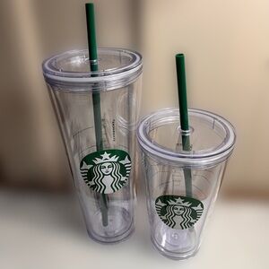 SOLD. Starbucks cold cups (SET)